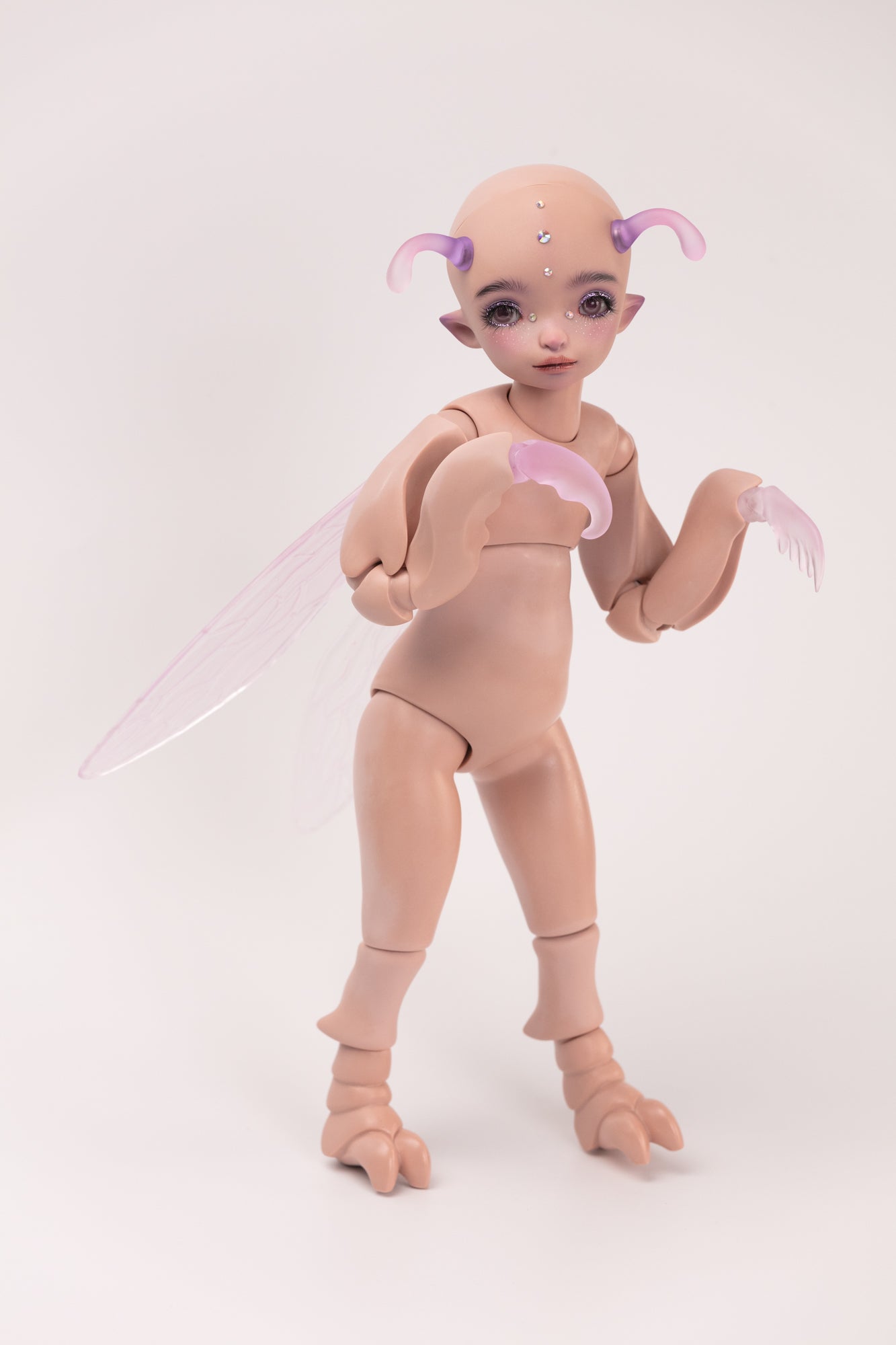 1/6 doll Jadite in purple skin with faceup