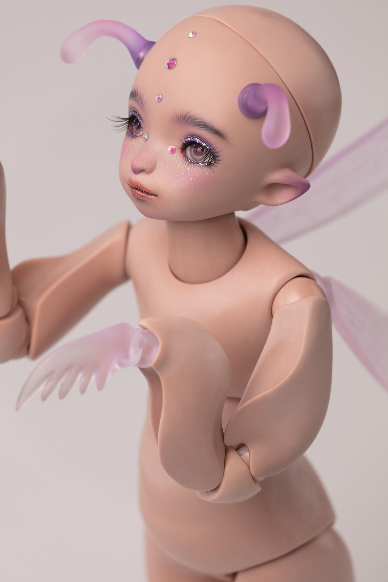 1/6 doll Jadite in purple skin with faceup