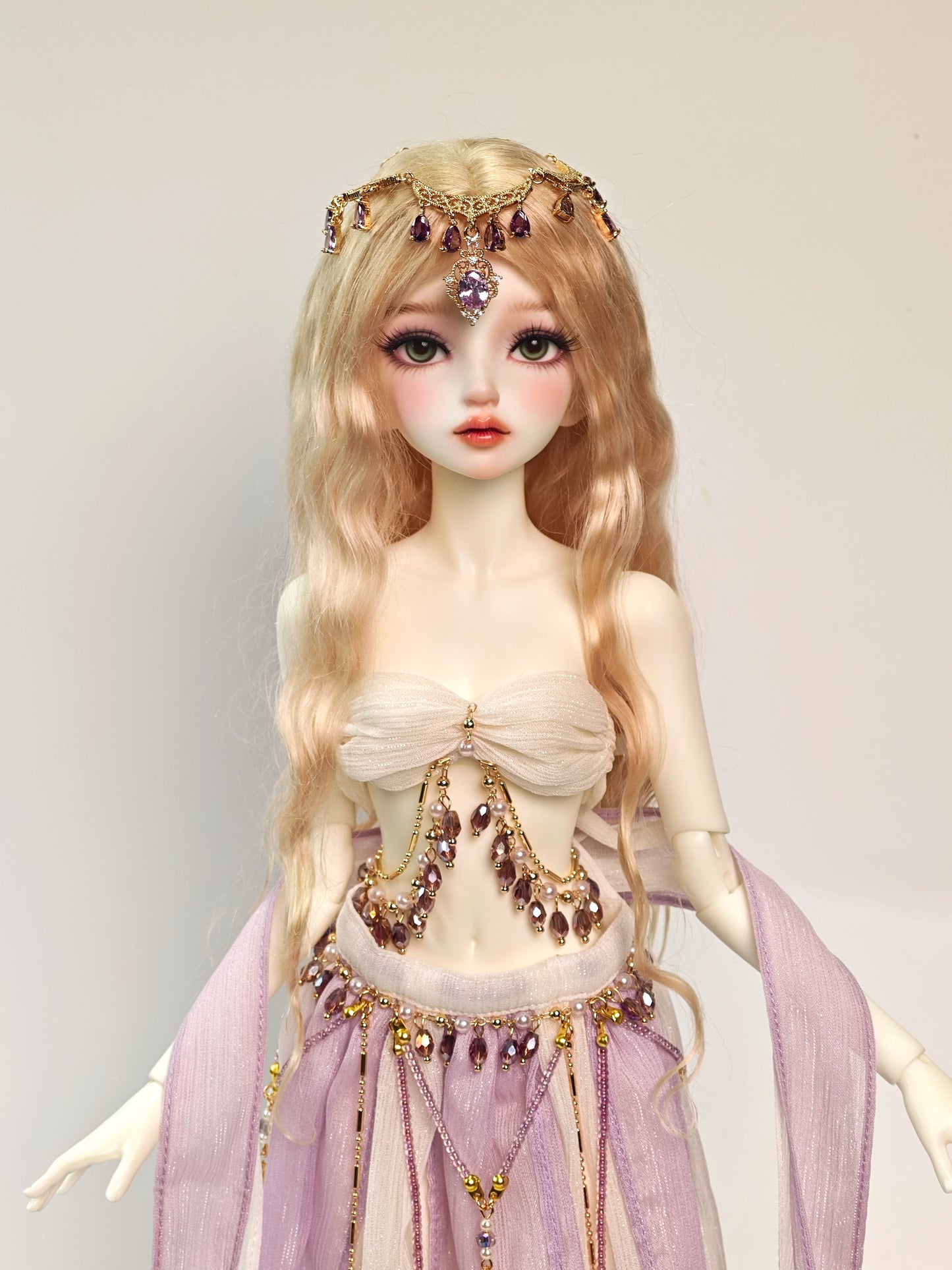 1/4 girl doll Mu Ran in white skin with fullset