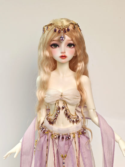 1/4 girl doll Mu Ran in white skin with fullset