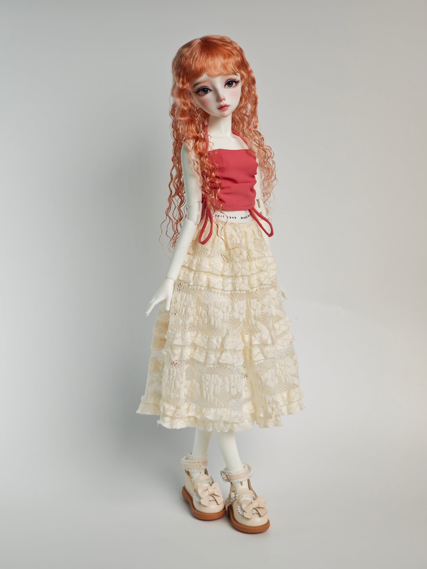 1/4 girl doll Elaine in white skin with fullset elf version