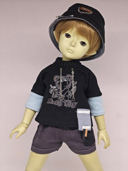 1/6 30cm boy doll Ria in grey skin with fullset