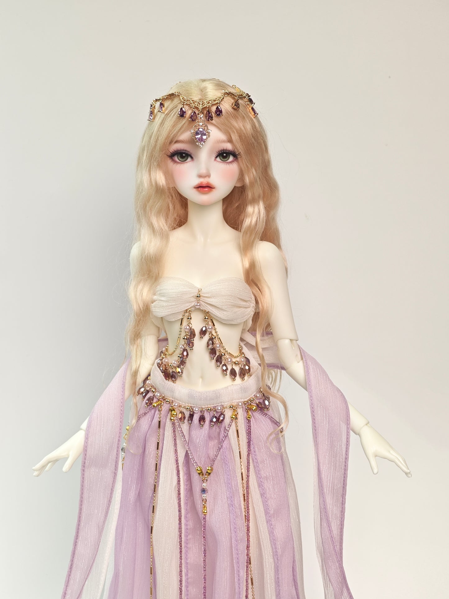 1/4 girl doll Mu Ran in white skin with fullset