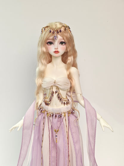 1/4 girl doll Mu Ran in white skin with fullset