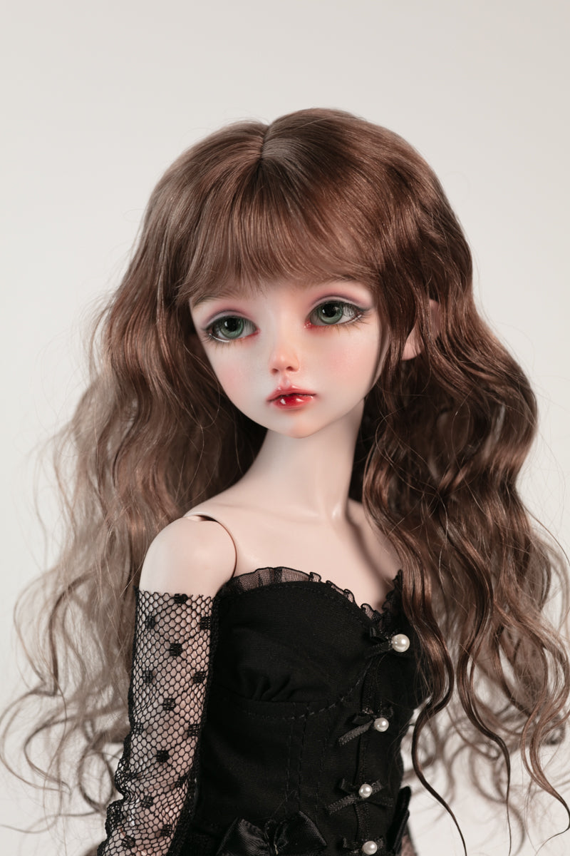1/4 girl doll Elaine in purple skin with fullset human version