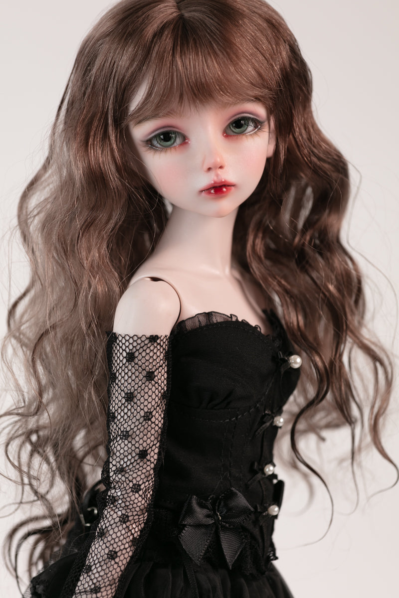 1/4 girl doll Elaine in purple skin with fullset human version