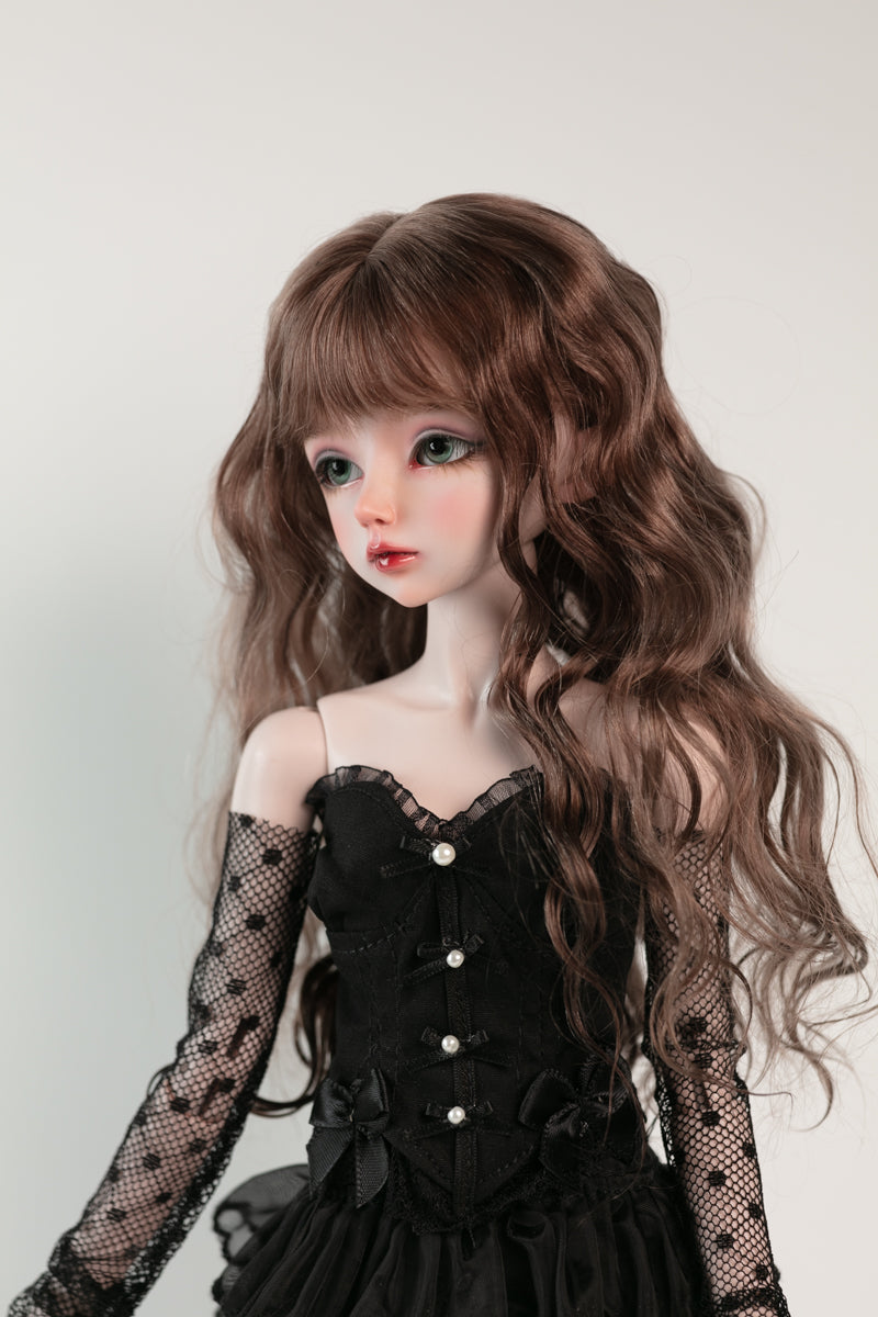 1/4 girl doll Elaine in purple skin with fullset human version