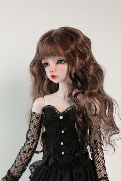 1/4 girl doll Elaine in purple skin with fullset human version