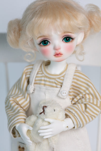 Fullset 1/6 girl doll Meng Meng in white skin