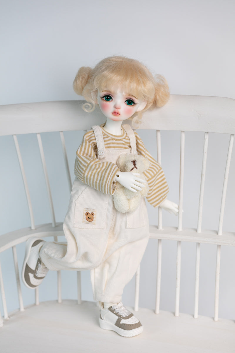 Fullset 1/6 girl doll Meng Meng in white skin