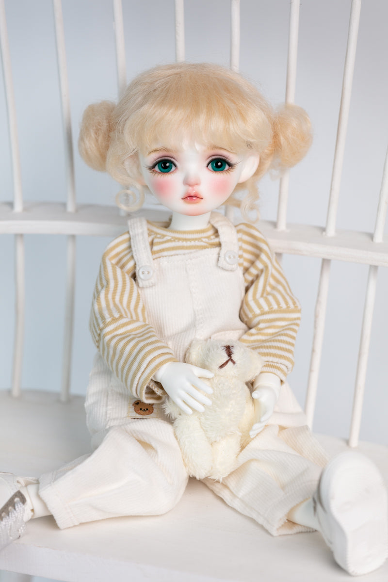 Fullset 1/6 girl doll Meng Meng in white skin