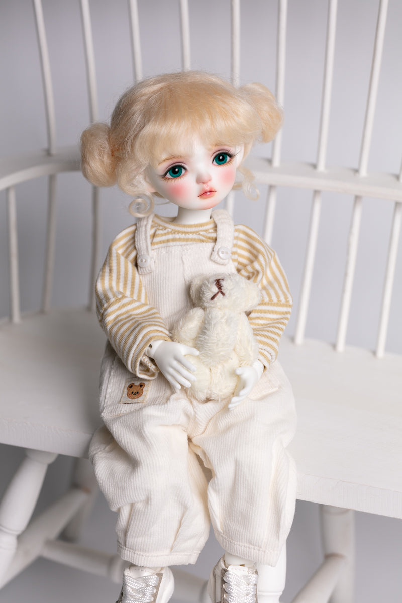 Fullset 1/6 girl doll Meng Meng in white skin