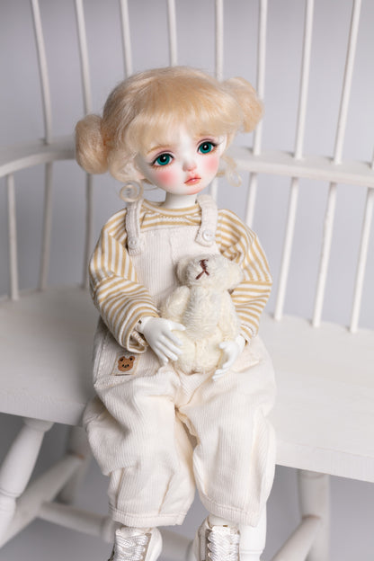 Fullset 1/6 girl doll Meng Meng in white skin