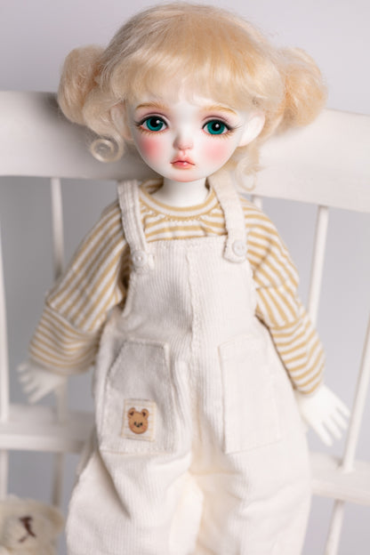 Fullset 1/6 girl doll Meng Meng in white skin