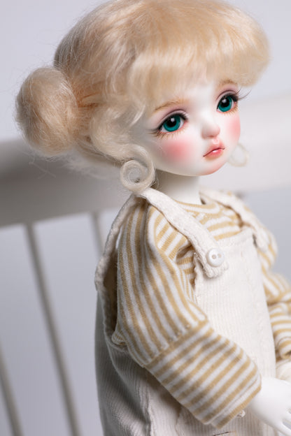 Fullset 1/6 girl doll Meng Meng in white skin