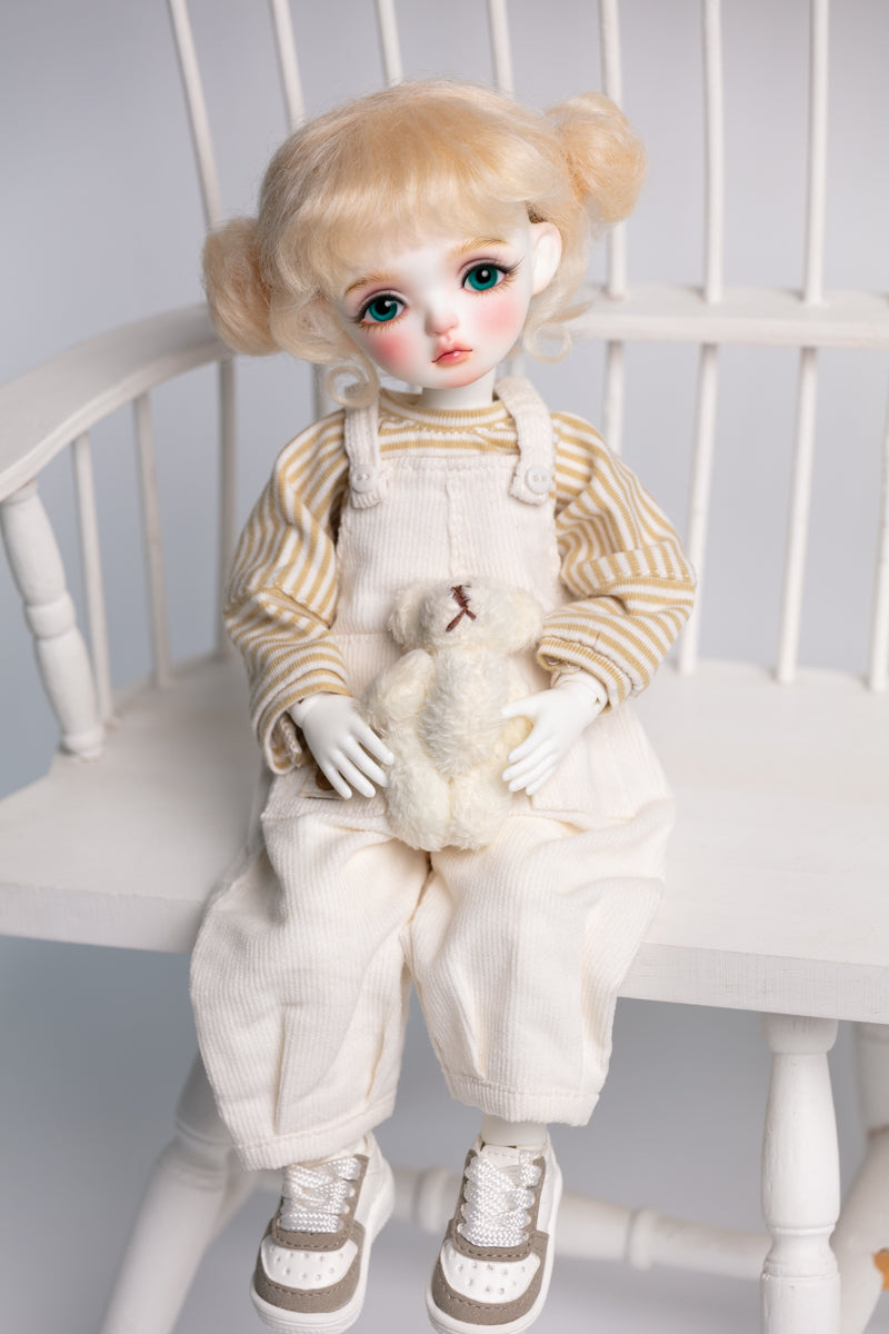 Fullset 1/6 girl doll Meng Meng in white skin