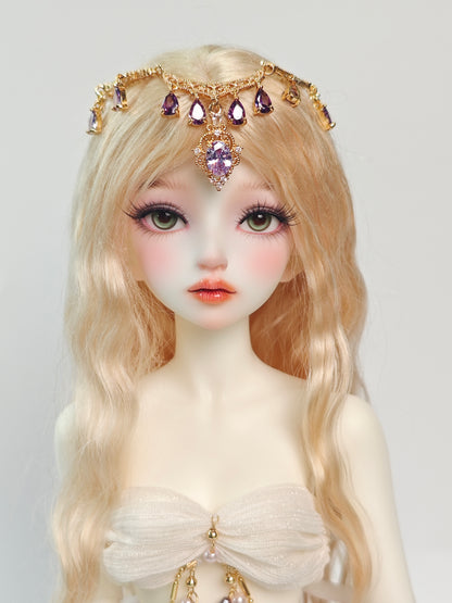 1/4 girl doll Mu Ran in white skin with fullset