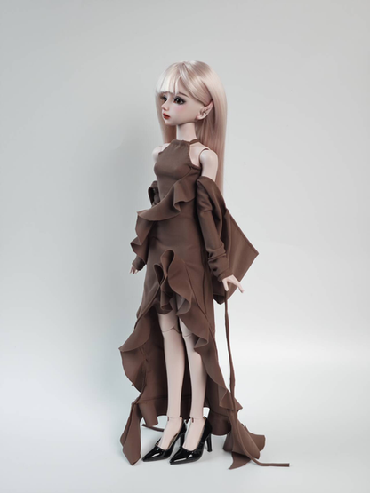 Elaine 1/4 BJD Doll – light purple Skin Fullset, In Stock
