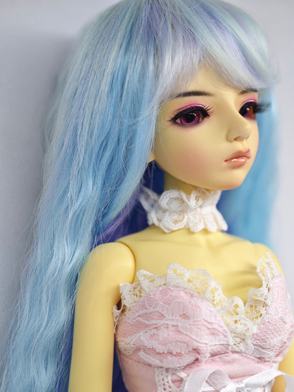 1/4 girl doll Jessica in yellow skin with makeup fullset