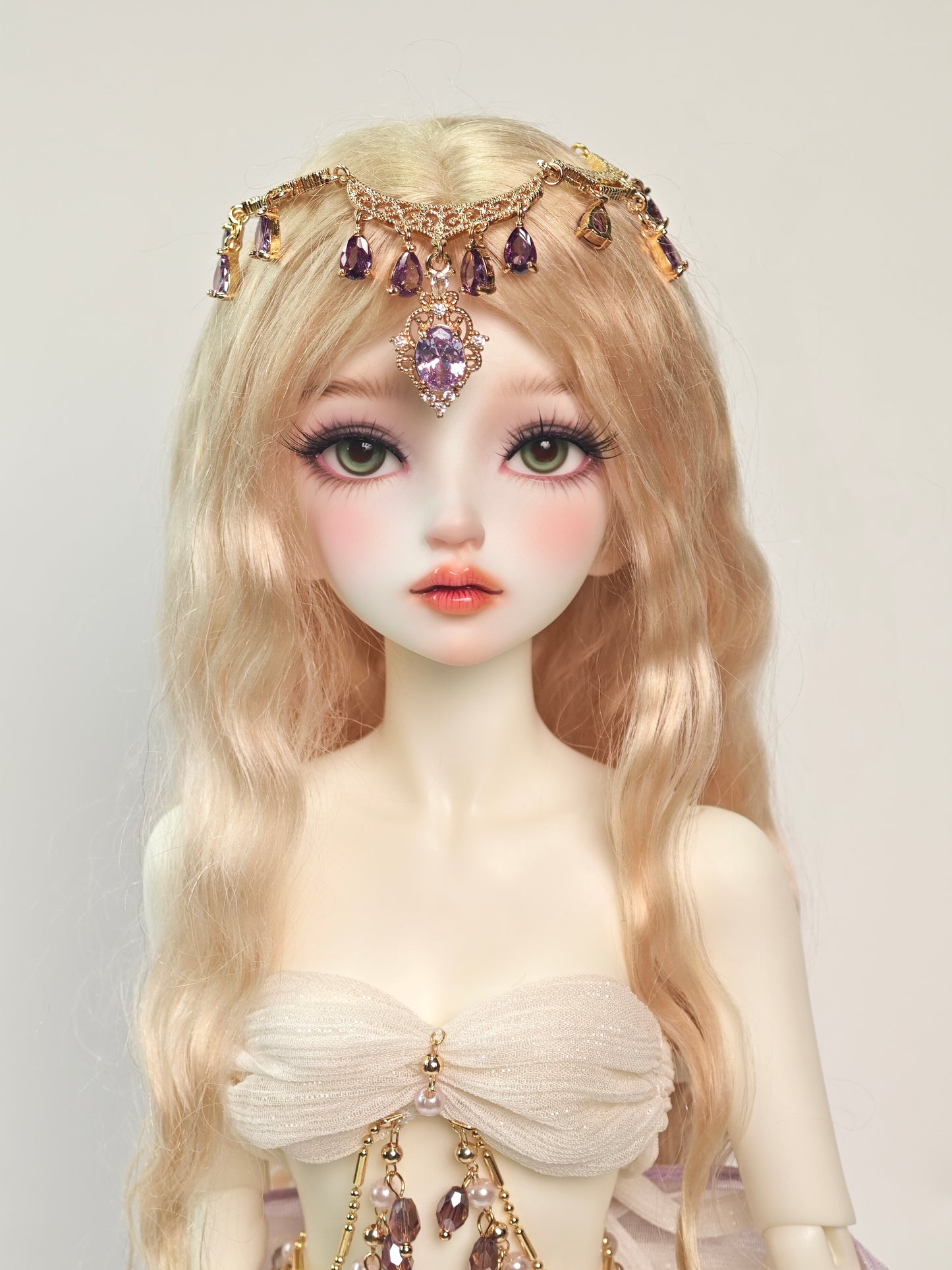 1/4 girl doll Mu Ran in white skin with fullset