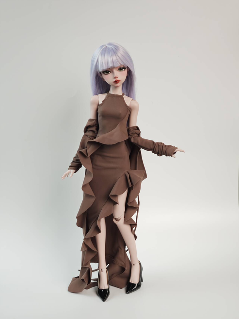 1/4 BJD Elaine in light purple Skin FullSet – Ready to Ship