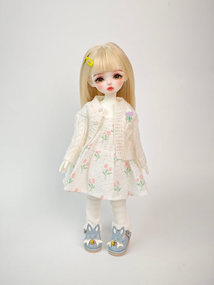 1/6 girl doll Meng Meng in white skin with fullset