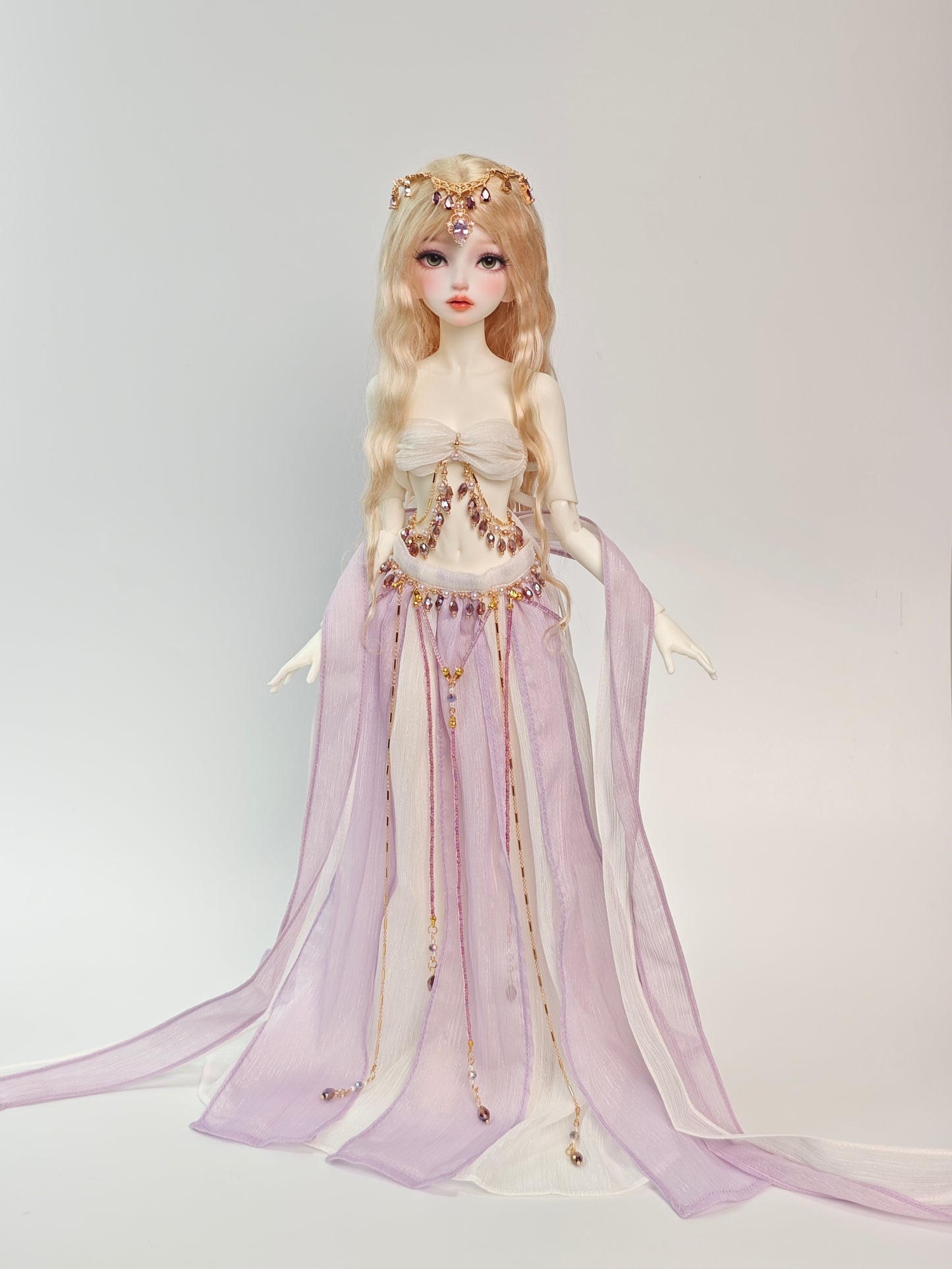 1/4 girl doll Mu Ran in white skin with fullset