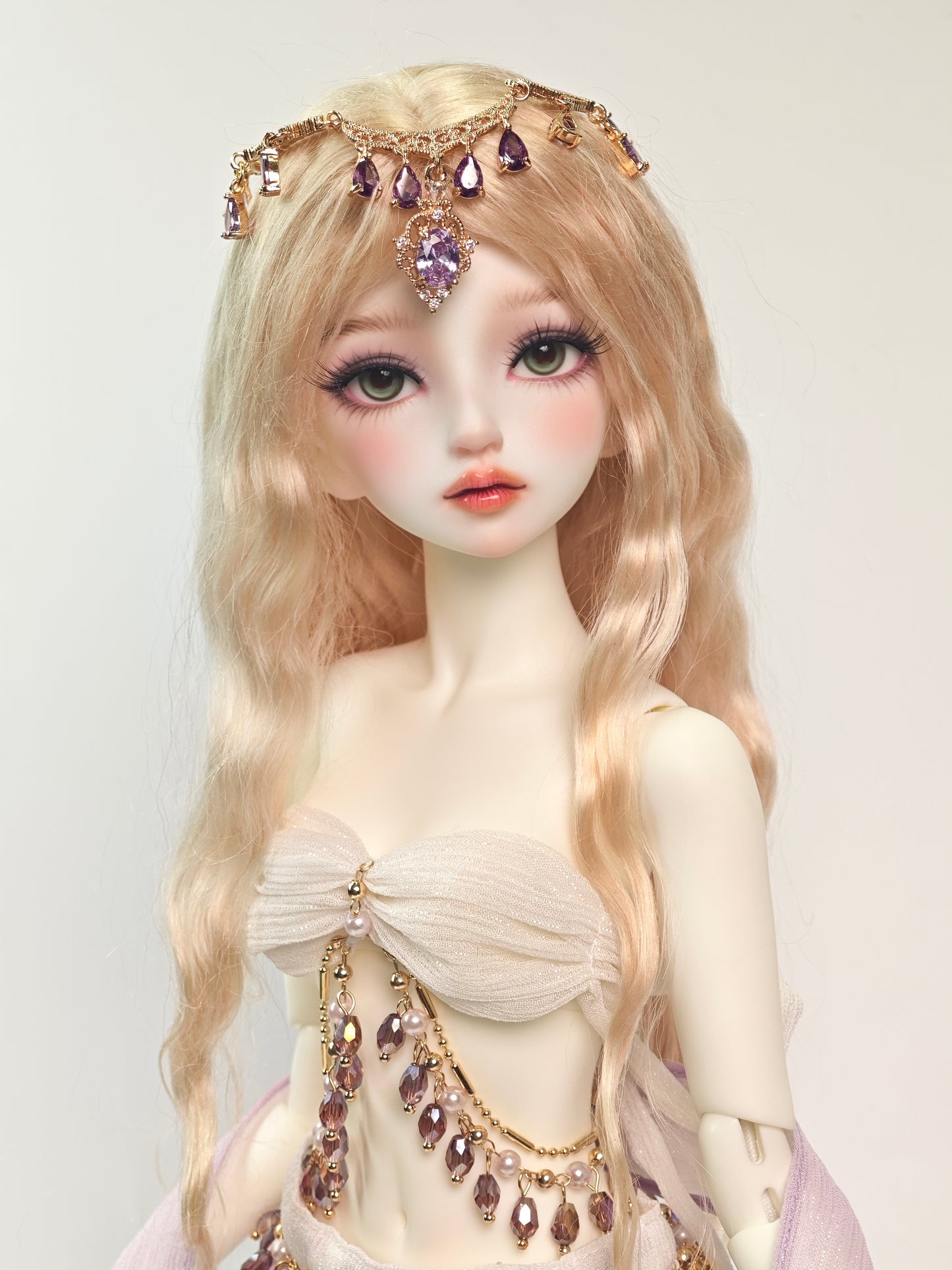 1/4 girl doll Mu Ran in white skin with fullset