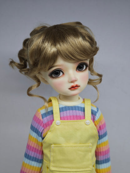 1/4 girl doll Alice super kid version with makeup, wig and dress