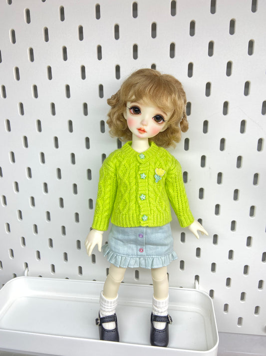 1/6 bjd doll Anna in normal skin with shown items