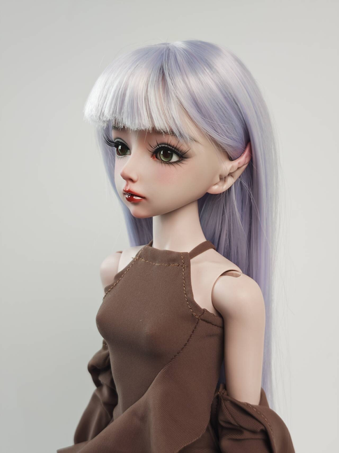 1/4 BJD Elaine in light purple Skin FullSet – Ready to Ship