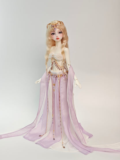 1/4 girl doll Mu Ran in white skin with fullset