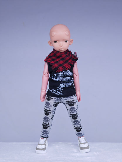 1/6 30cm boy doll Aiden red skin with wig and clothes