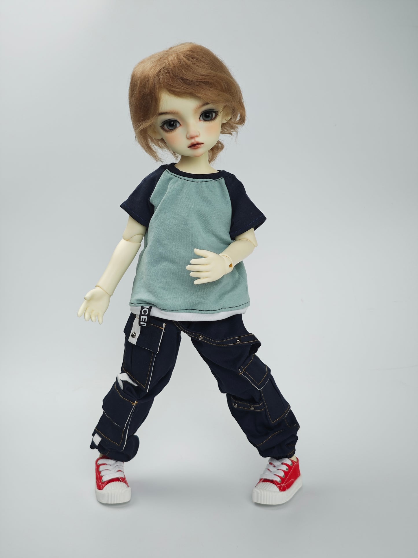 Fullset 1/4 boy doll Tony super kid version in white skin