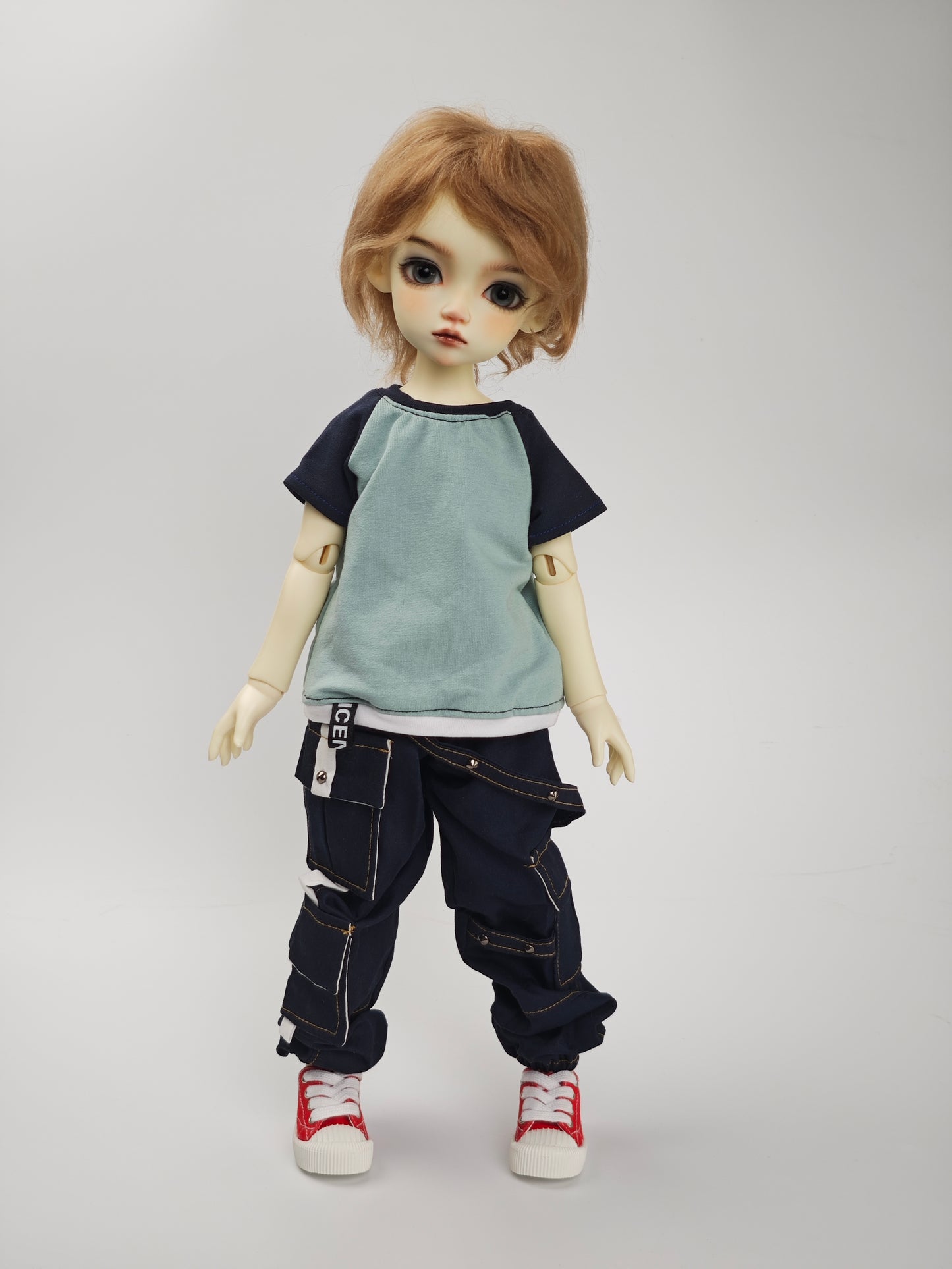 Fullset 1/4 boy doll Tony super kid version in white skin