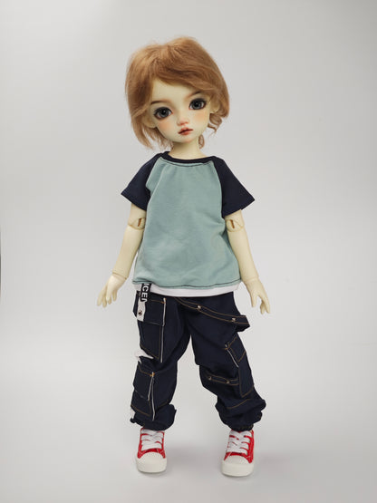 Fullset 1/4 boy doll Tony super kid version in white skin